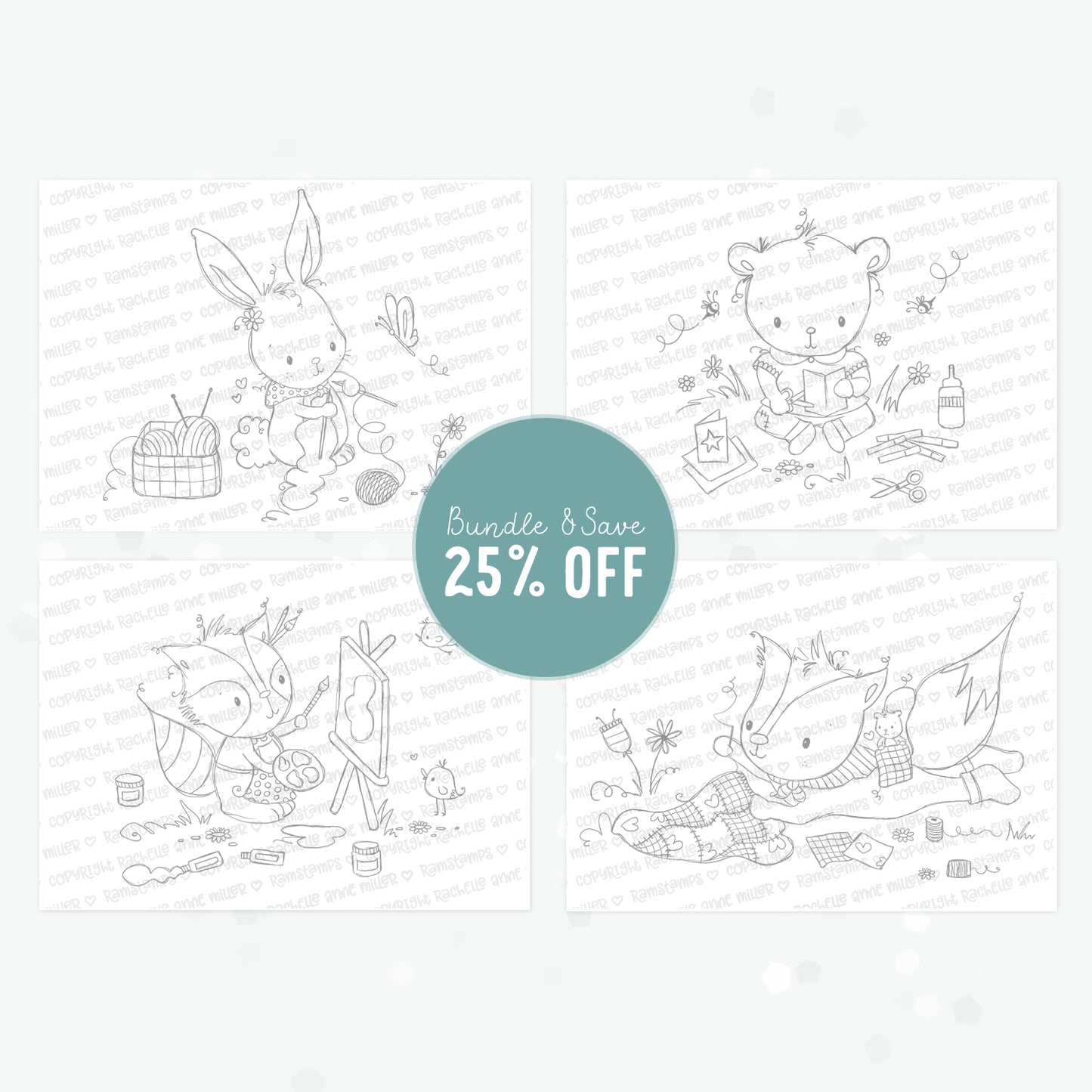 'Creative Cuties' Digital Stamp Set