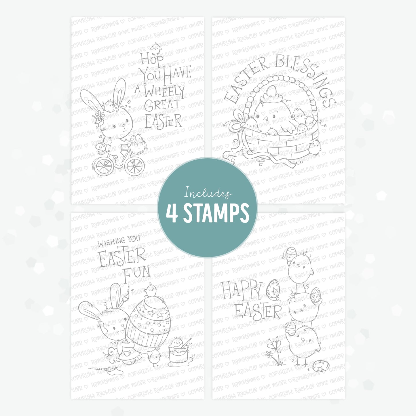 'Easter Fun' Digital Stamp & Paper Set