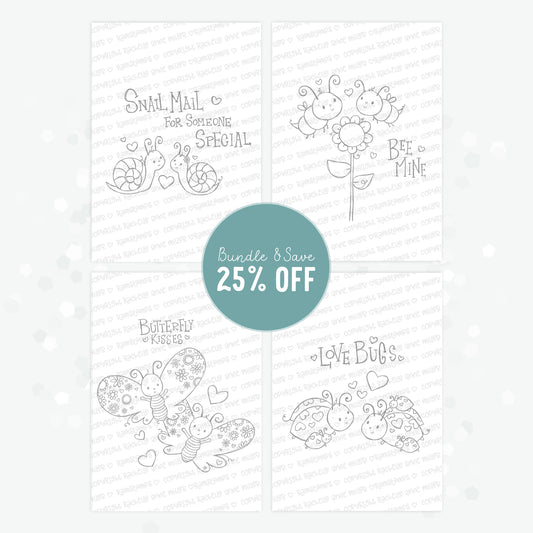 'Love Bugs' Digital Stamp Set