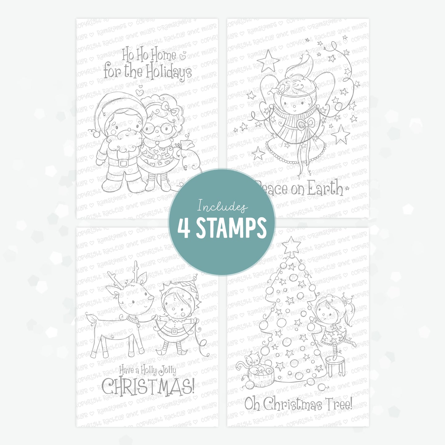 'Holly Jolly Christmas' Digital Stamp Set