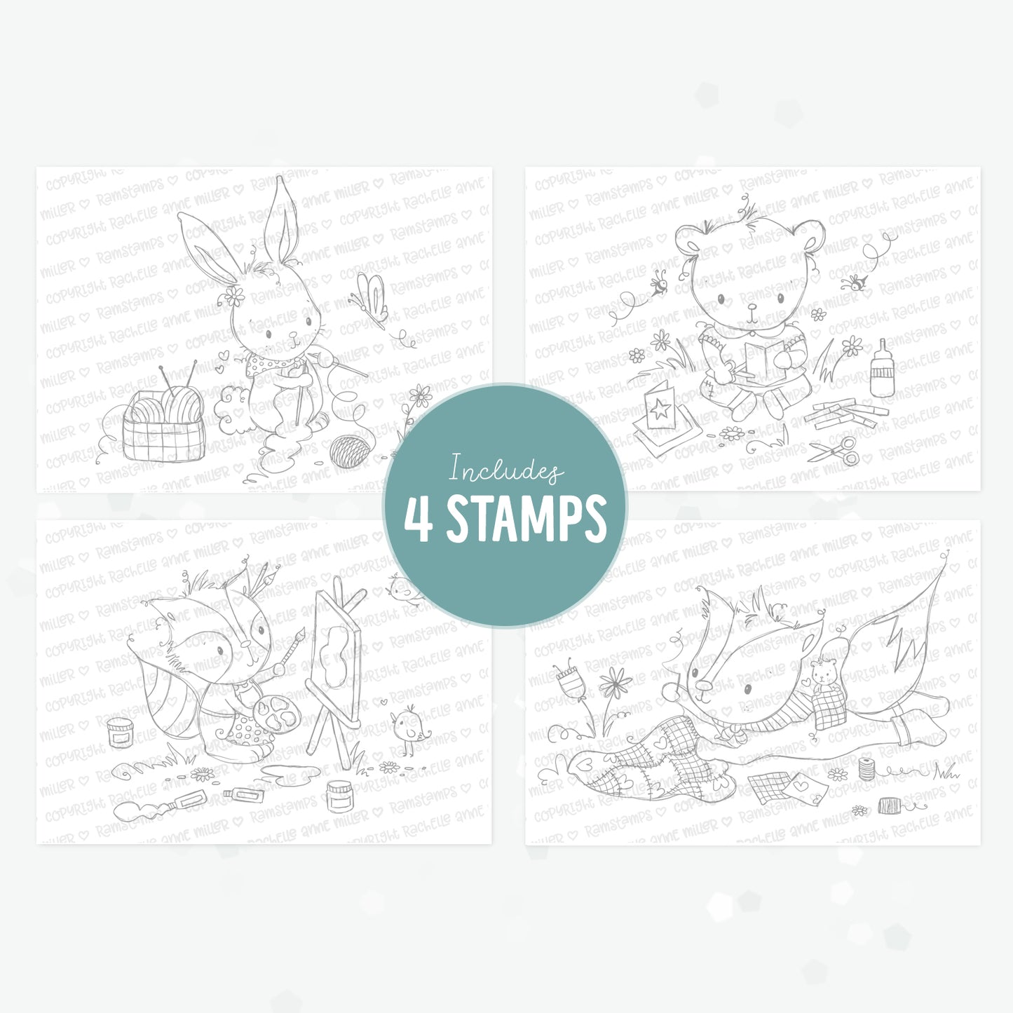 'Creative Cuties' Digital Stamp Set