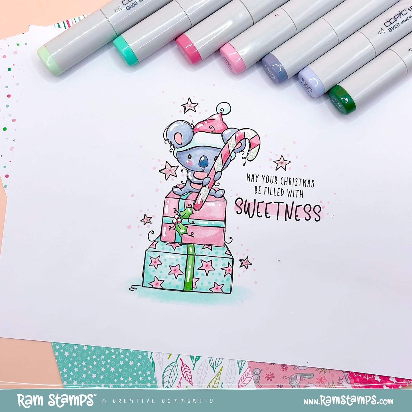 'Aussie Christmas' Digital Stamp & Paper Set