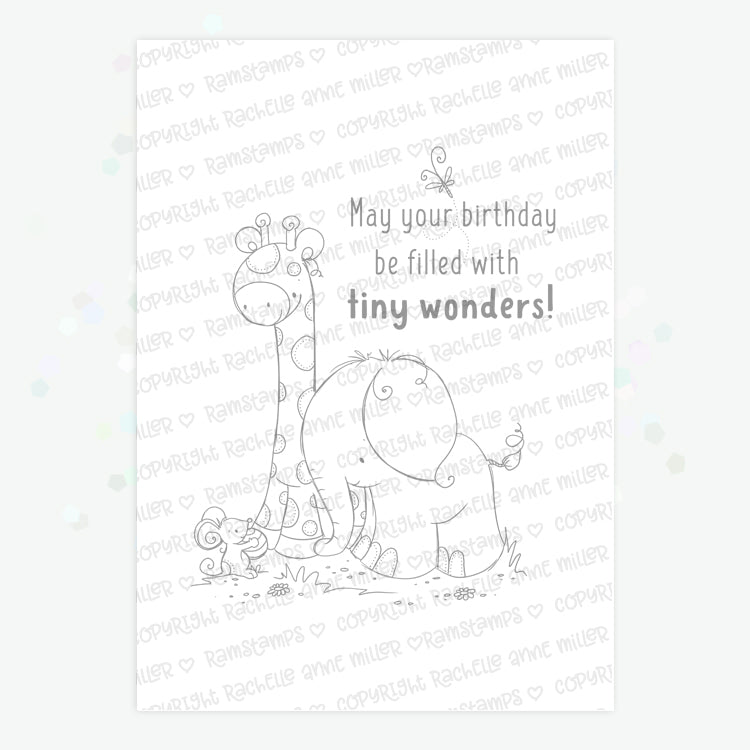 'Safari Friends: Tiny Wonders' Digital Stamp