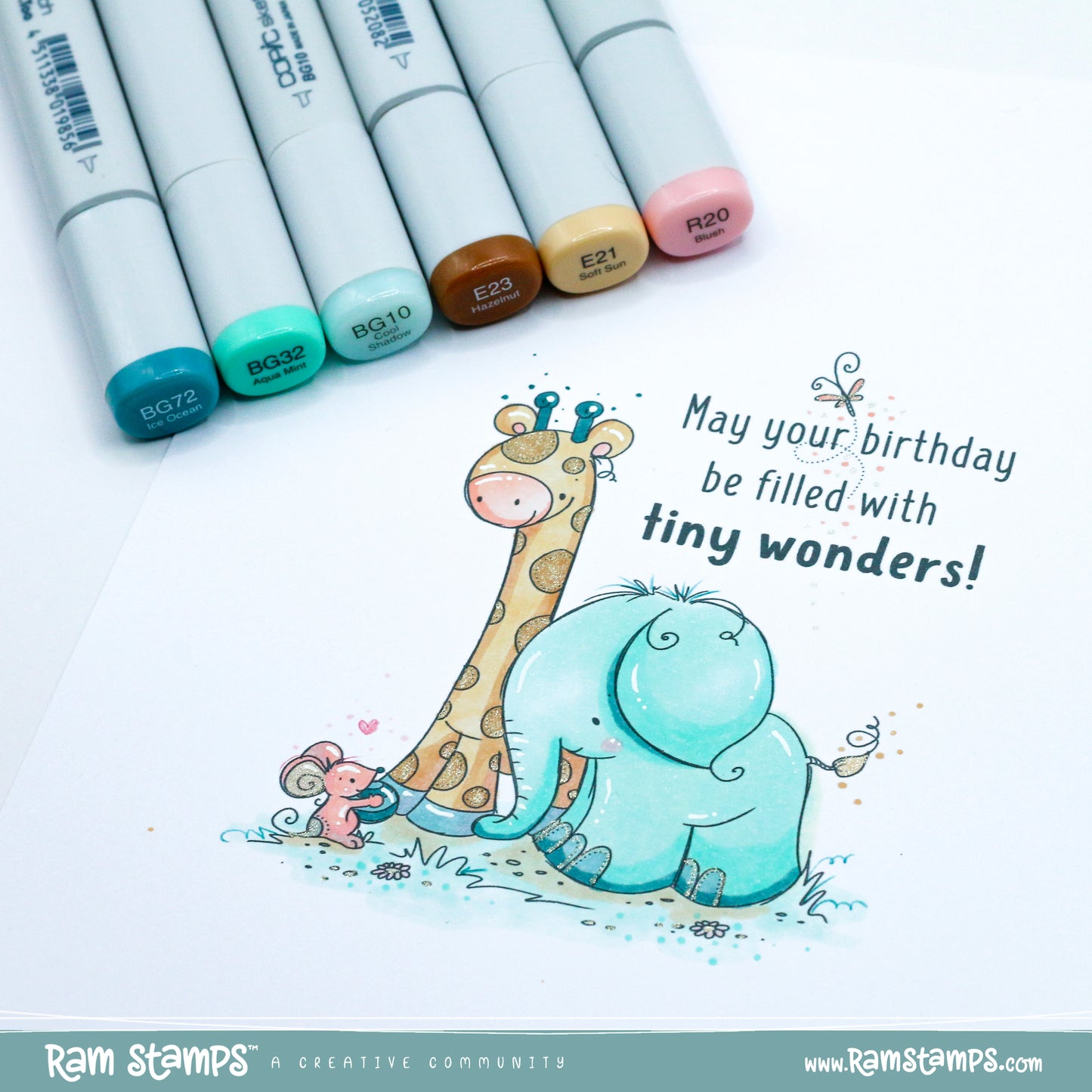 'Safari Friends: Tiny Wonders' Digital Stamp