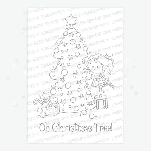 'Oh Christmas Tree' Digital Stamp