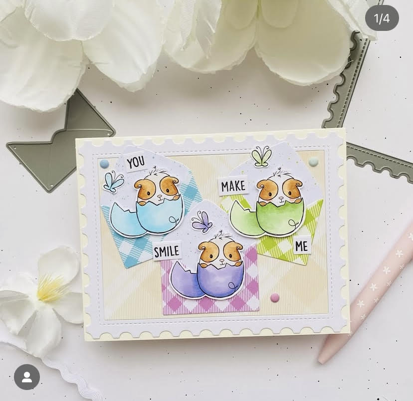 'Bunny & Guinea: Guinea Egg' Digital Stamp