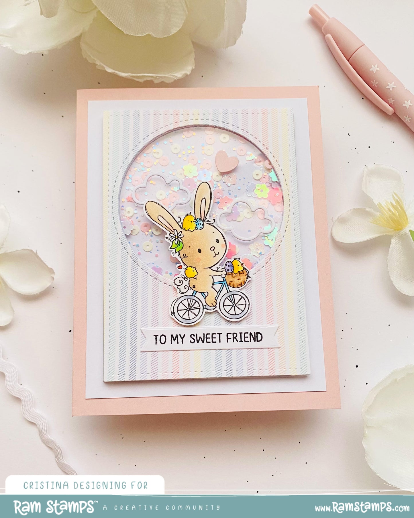 'Bunny's Bike' Digital Stamp
