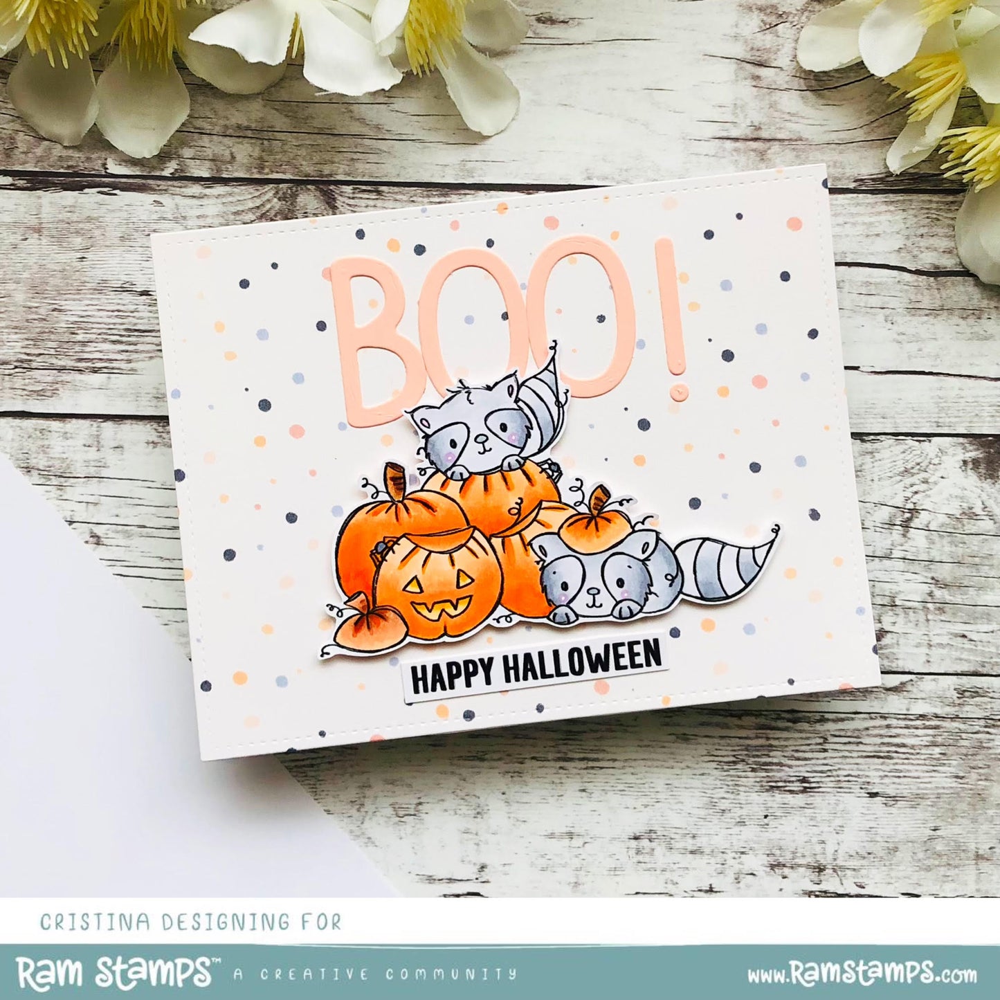 'Happy Halloween' Digital Stamp & Paper Set