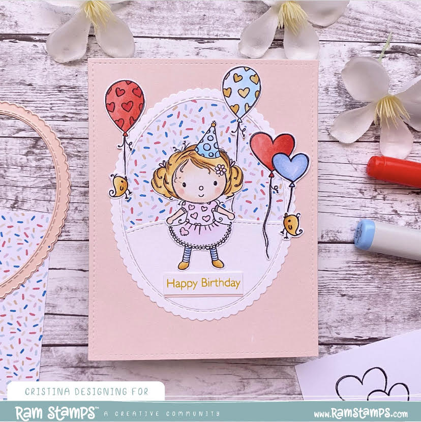 'Happy Birthday Creator - Balloons' Digital Stamp