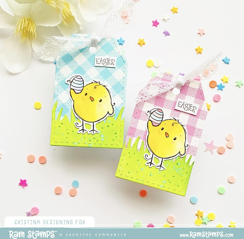 'Stacked Chicks' Digital Stamp
