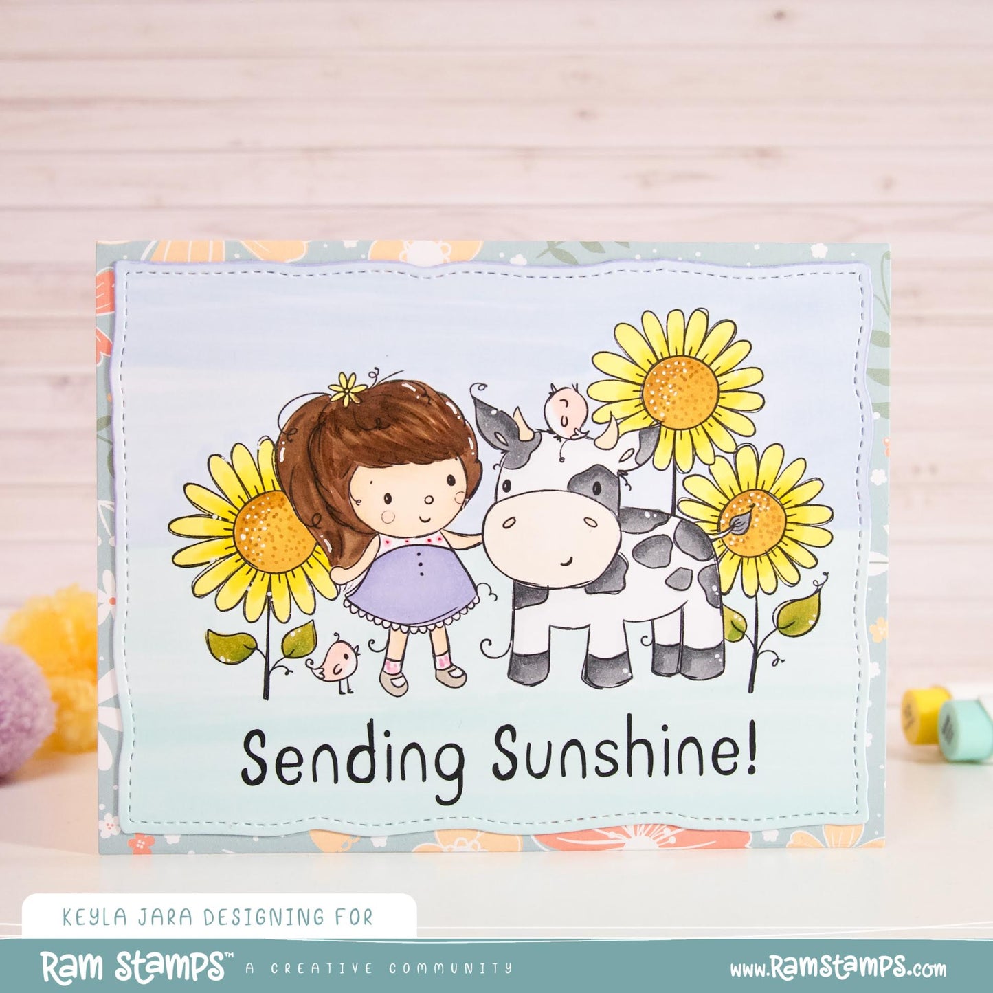 'Sending Sunshine' Digital Stamp
