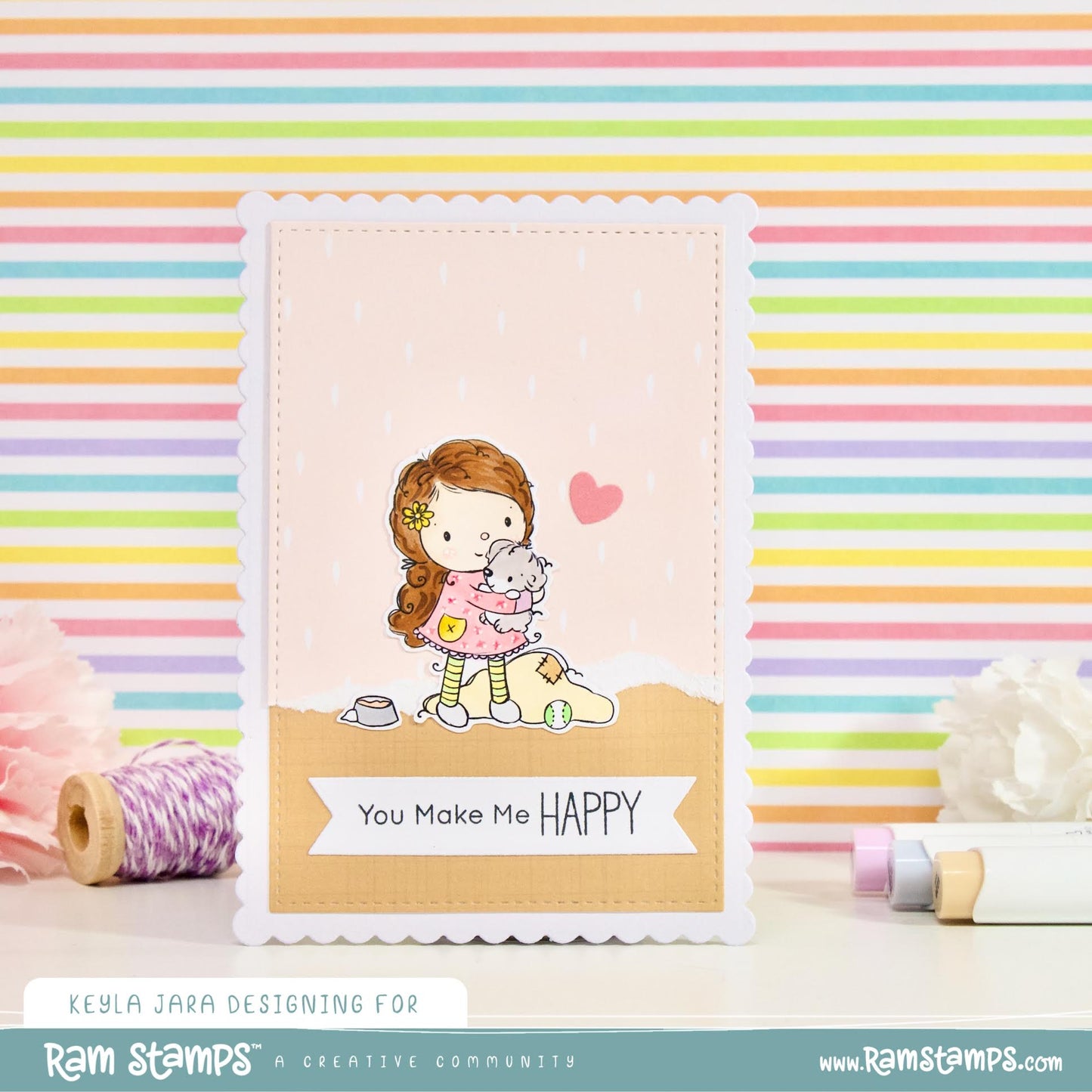 'Puppy Love' Digital Stamp