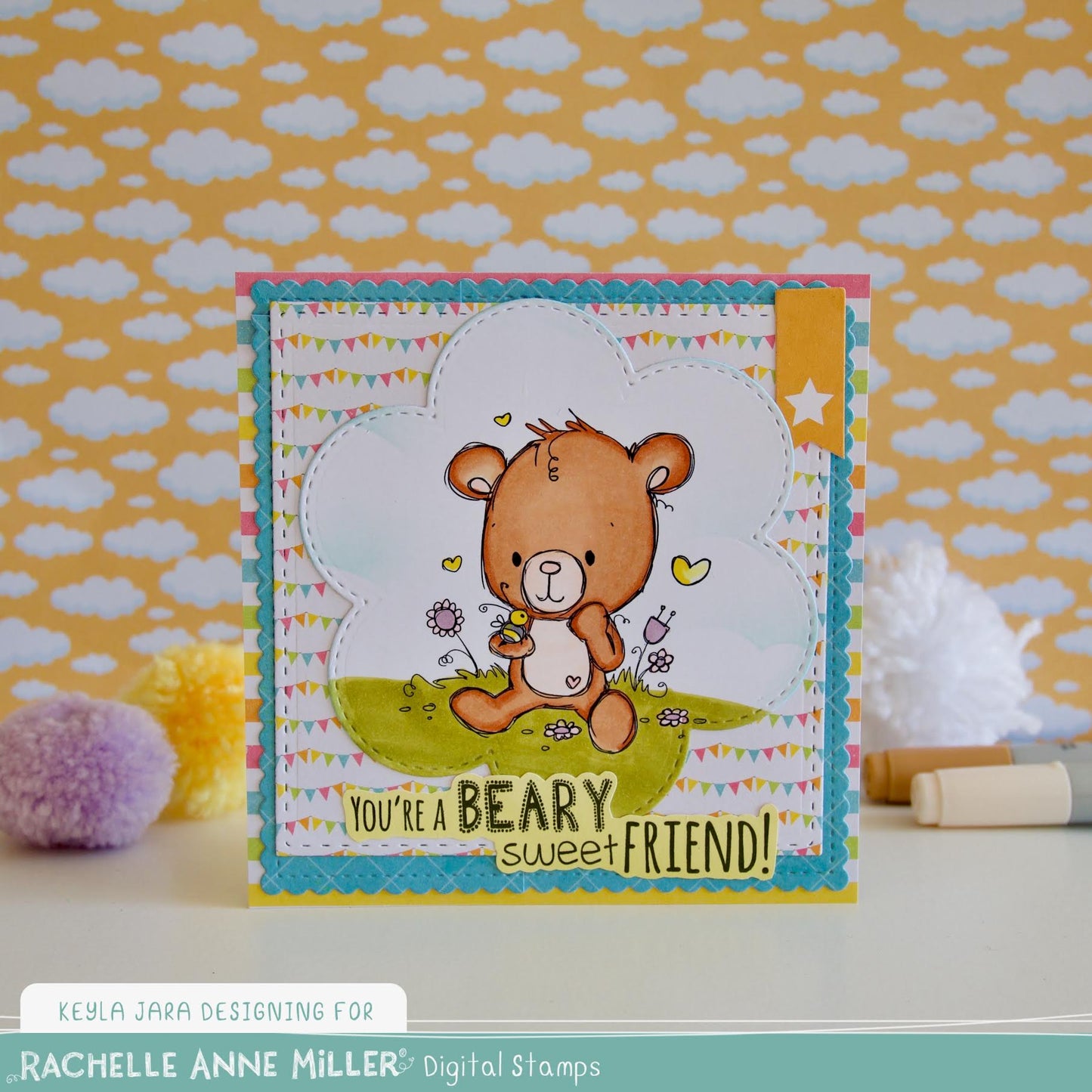 'Beary Sweet Friend' Digital Stamp