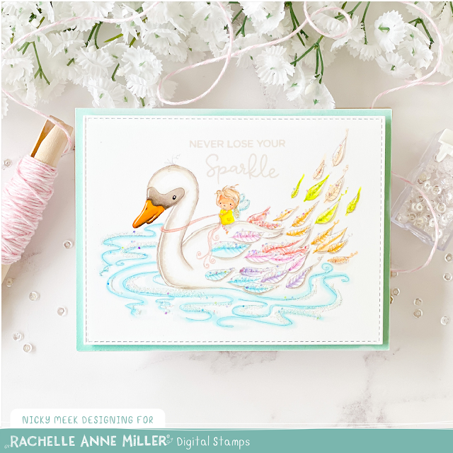 'Swan Fairy' Digital Stamp