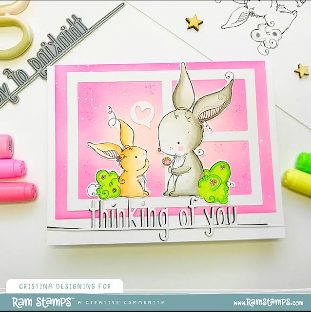 'Friendship Bunnies' Digital Stamp
