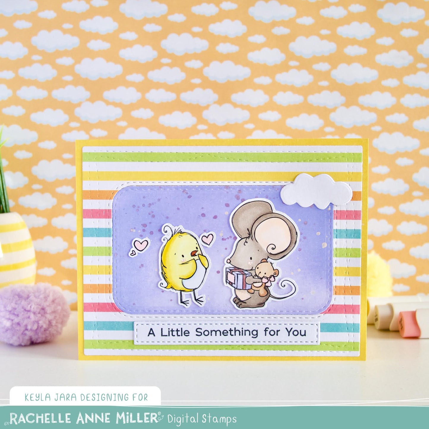 'Birthday Bird' Digital Stamp