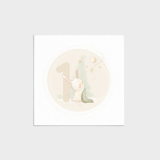 'Animal Numbers' Children's Wall Art Print Set