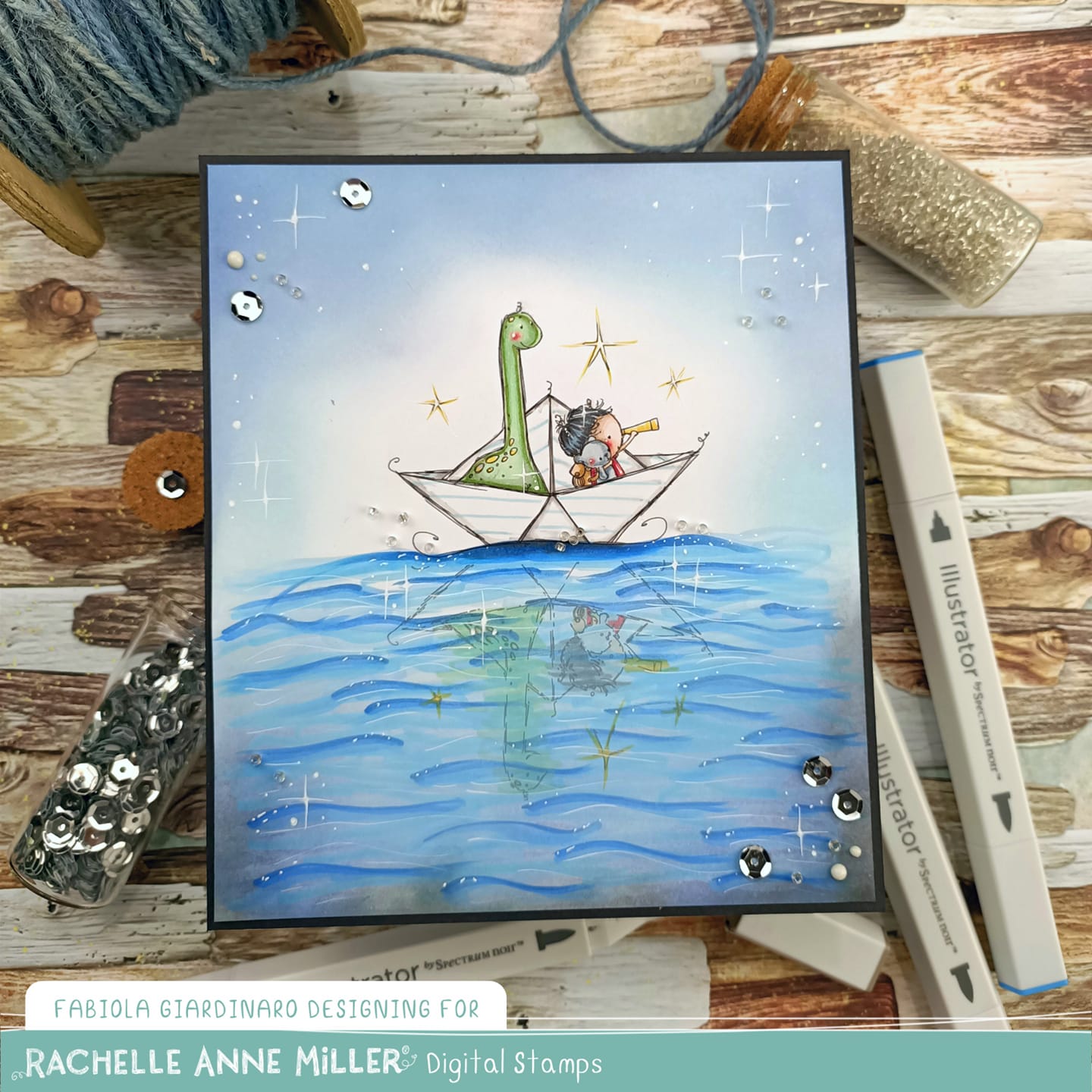 'Paper Boat' Digital Stamp