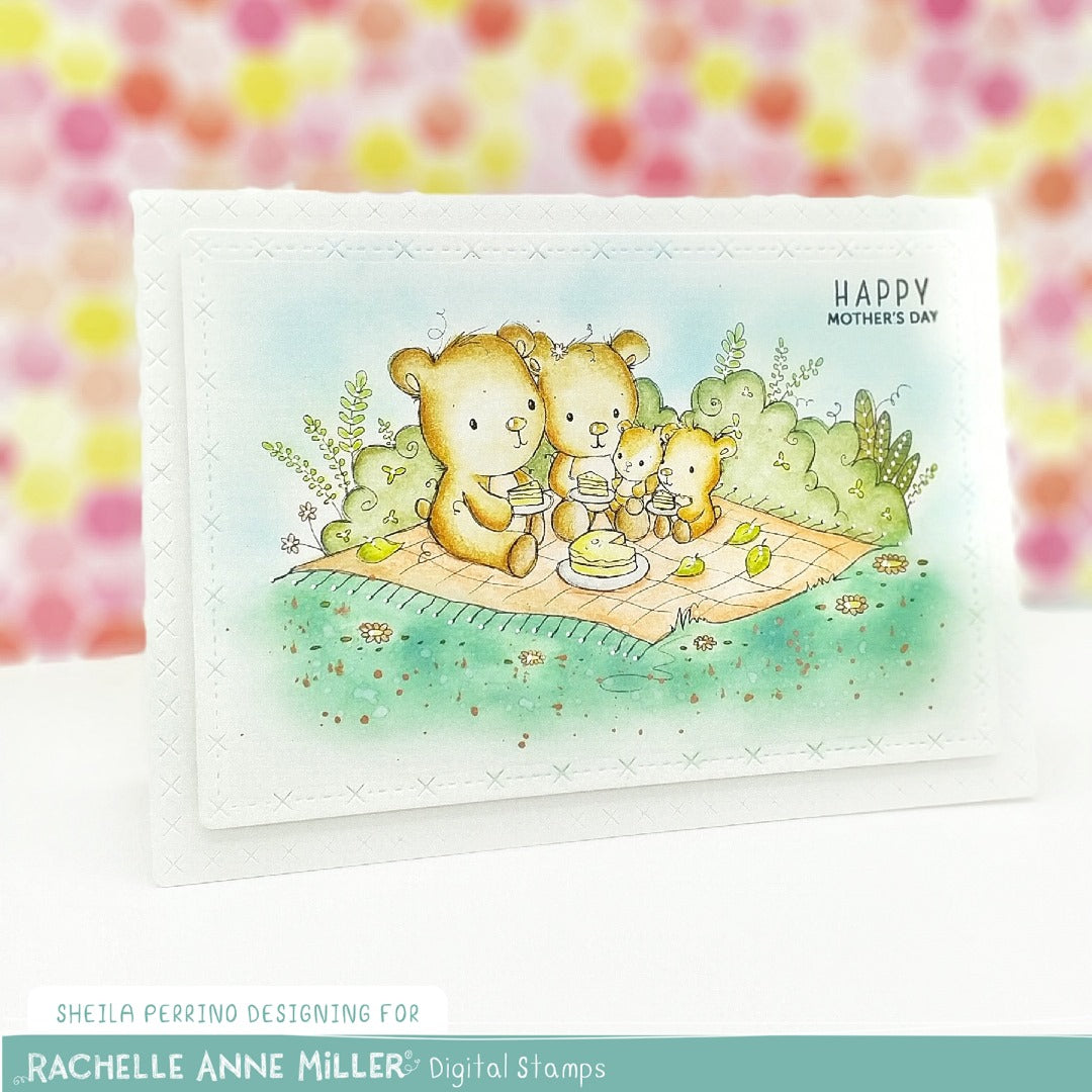'Teddy Bear Picnic' Digital Stamp
