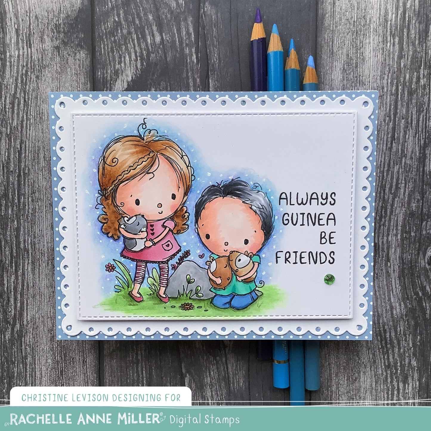 'Guinea Friends' Digital Stamp