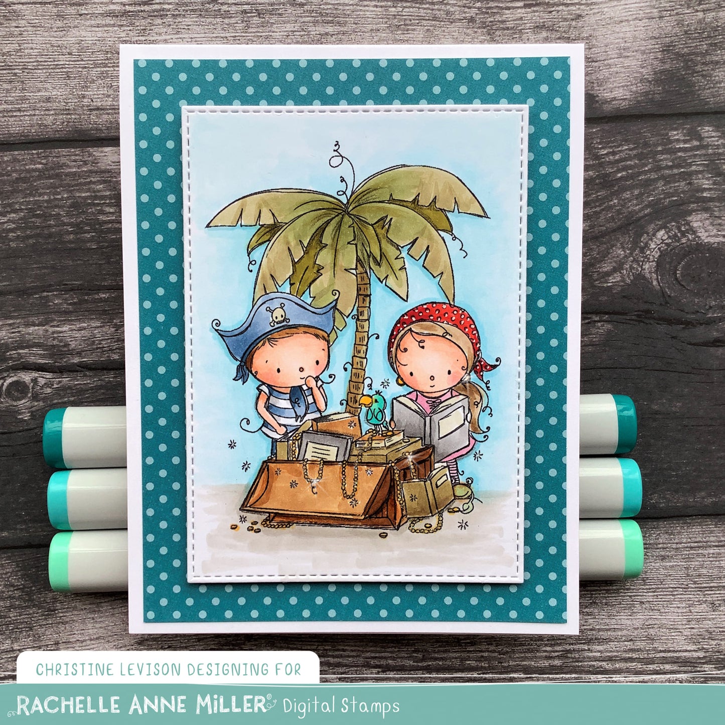 'Treasure Island' Digital Stamp