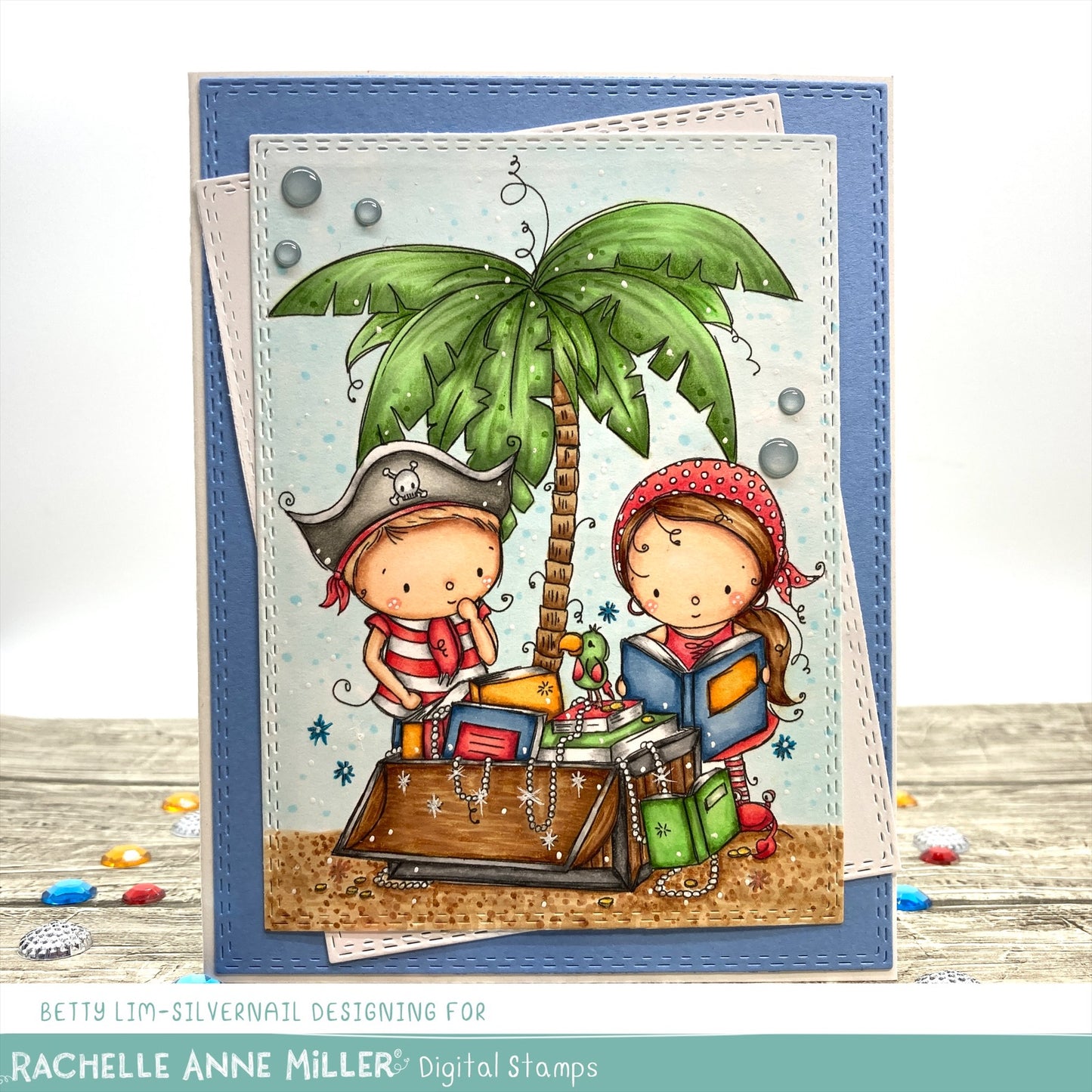 'Treasure Island' Digital Stamp