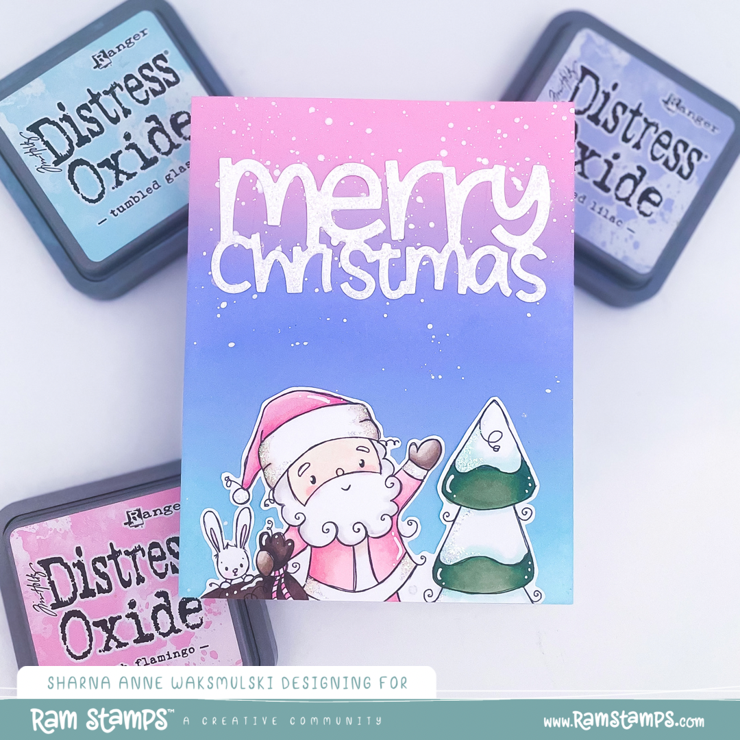 'Woodland Santa' Digital Stamp