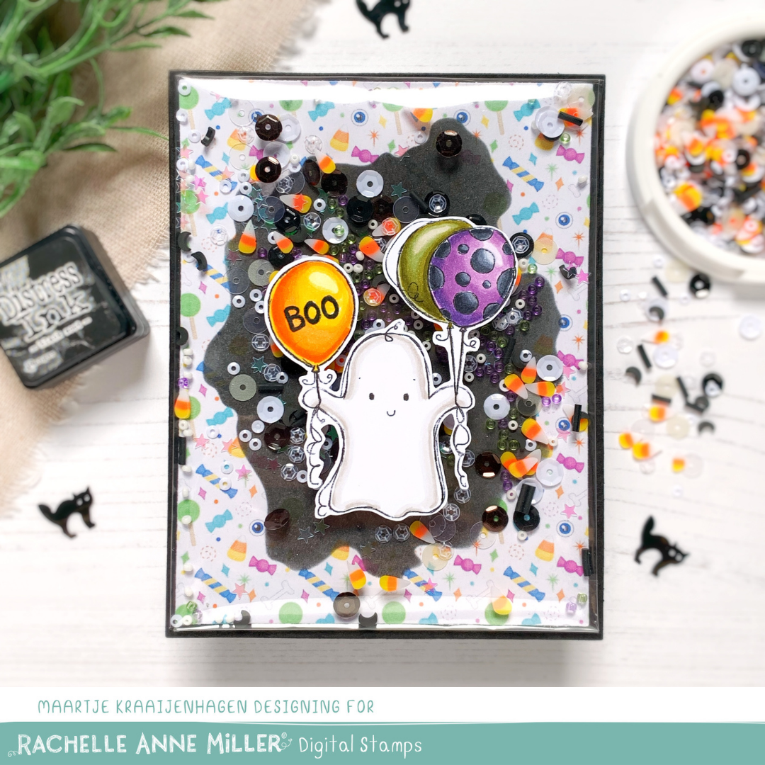 'Cute Ghost' Digital Stamp
