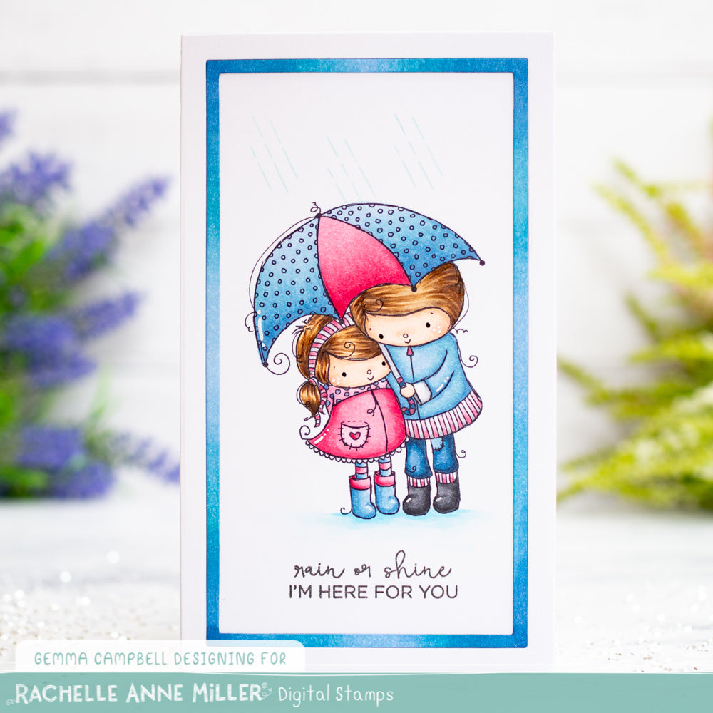 'Rainy Day Friends' Digital Stamp