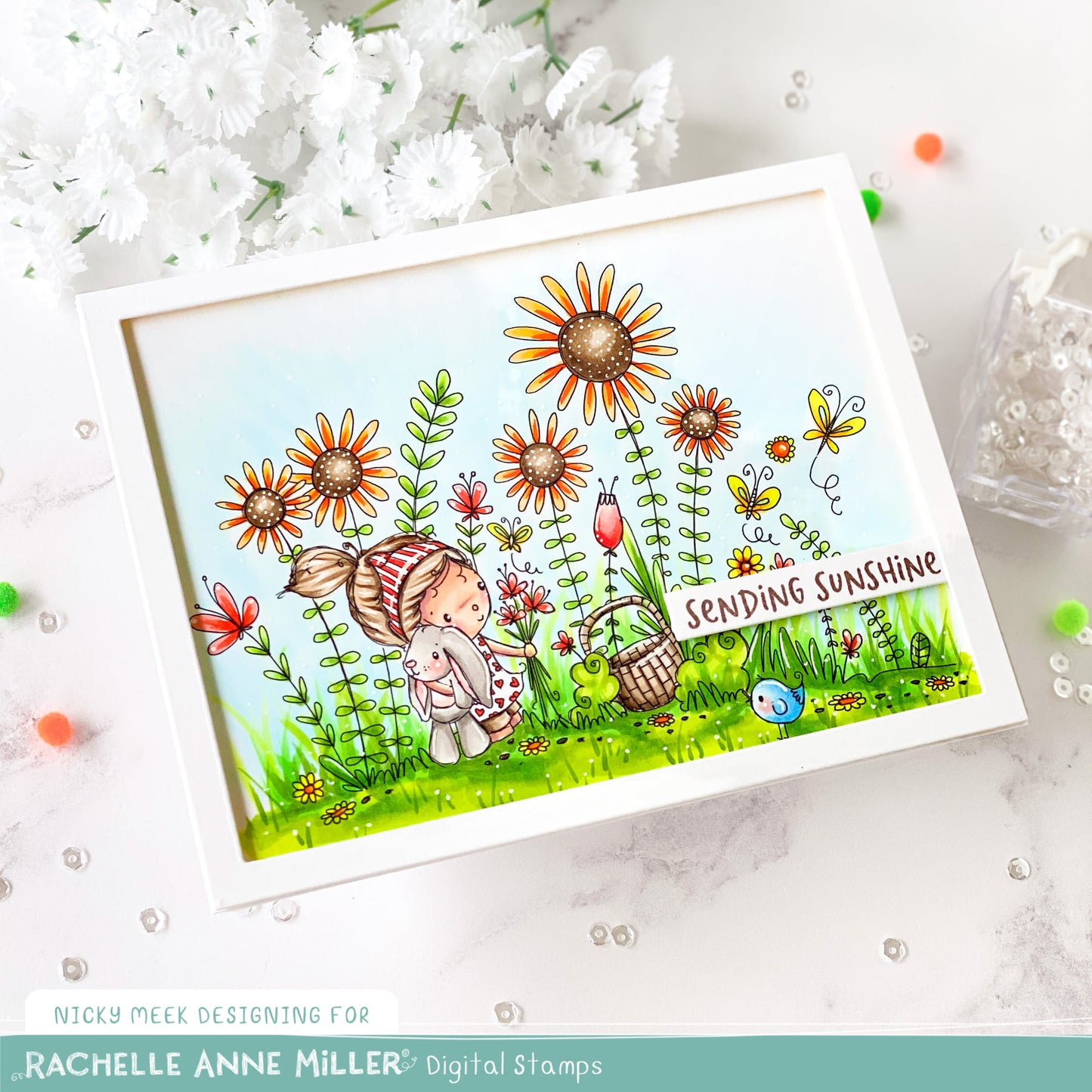 'Flower Garden' Digital Stamp