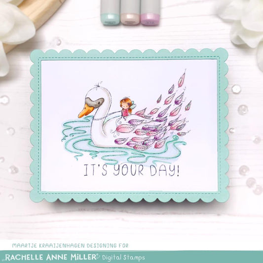 'Swan Fairy' Digital Stamp