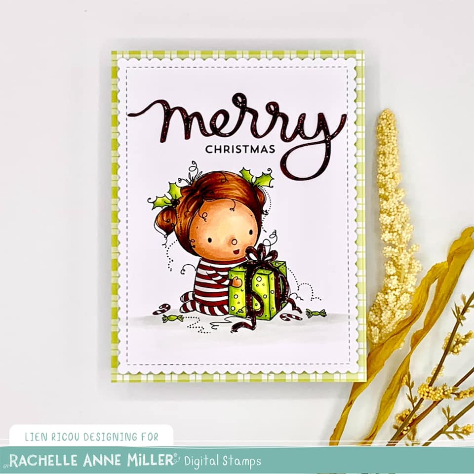 'A Special Gift' Christmas Digital Stamp