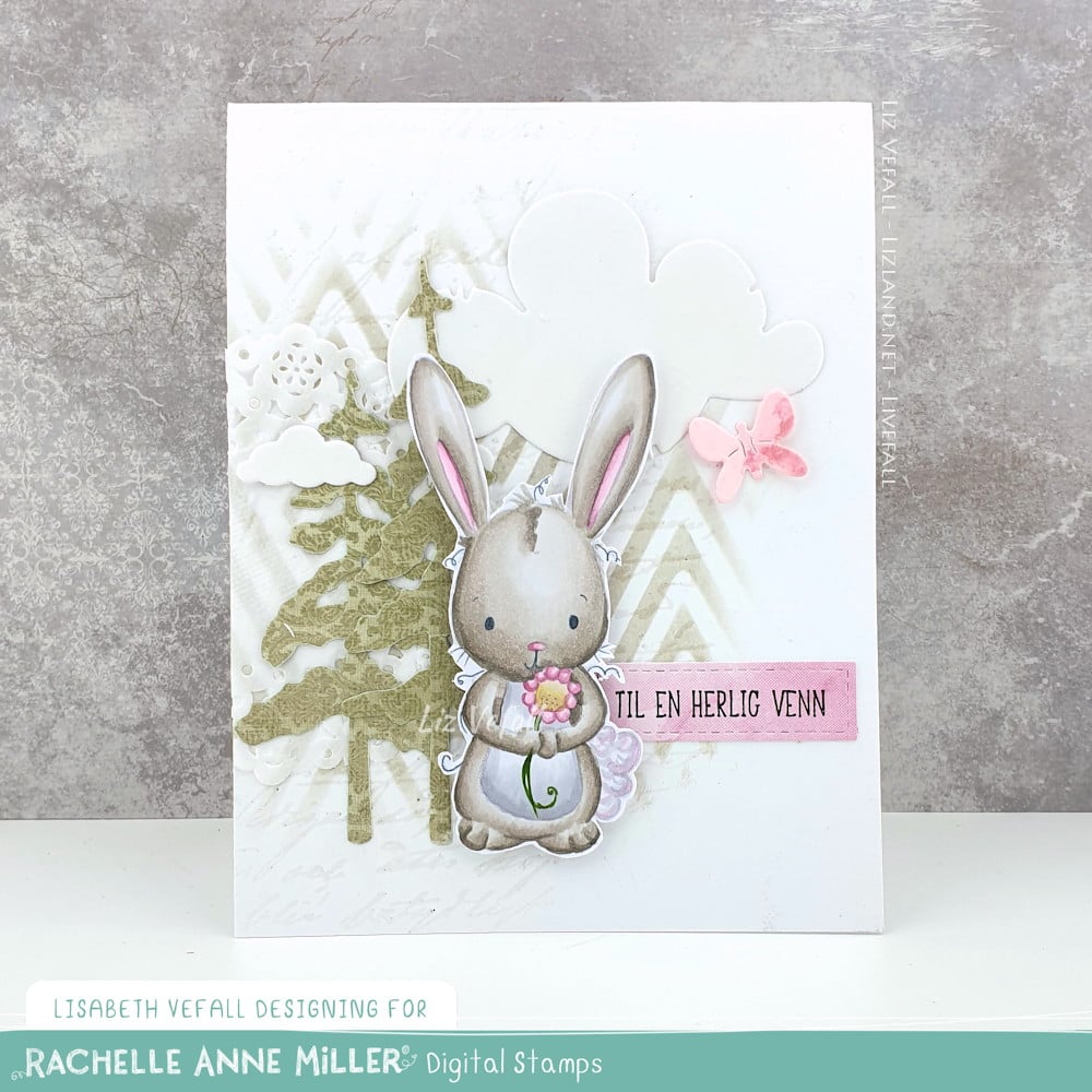 'Garden Friends' Scene Creator Digital Stamp