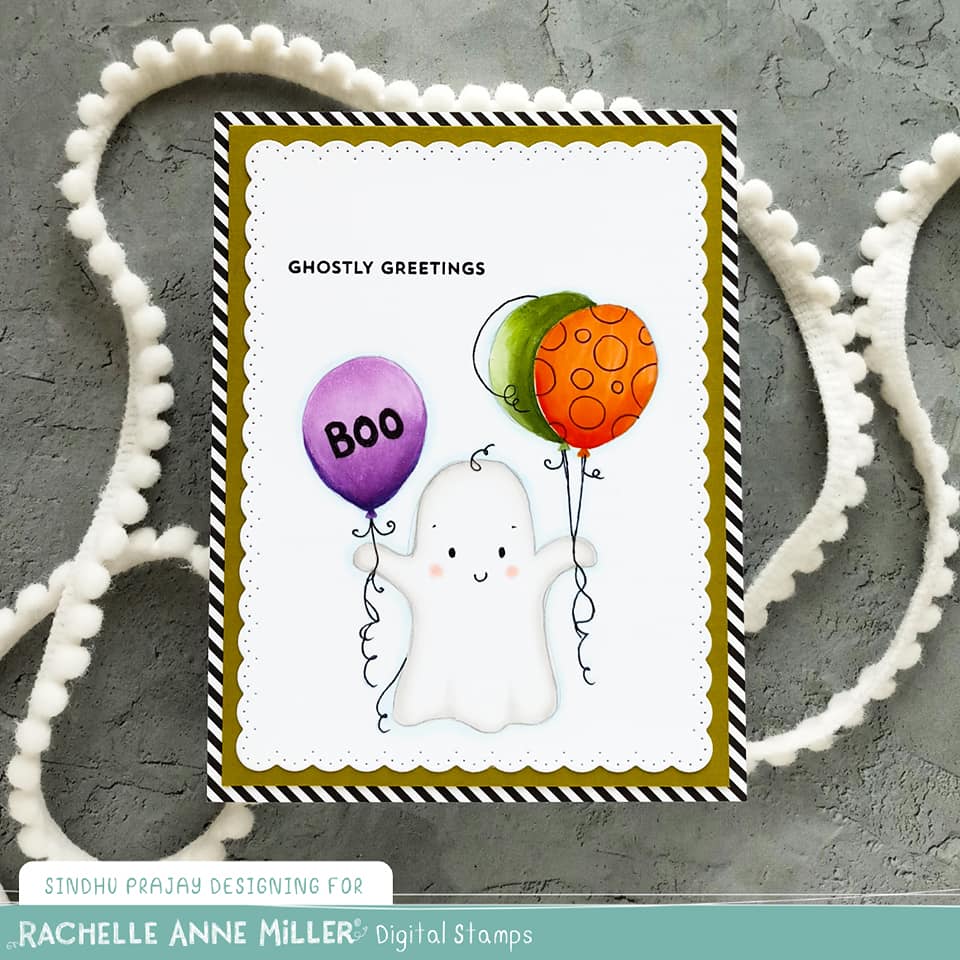 'Cute Ghost' Digital Stamp