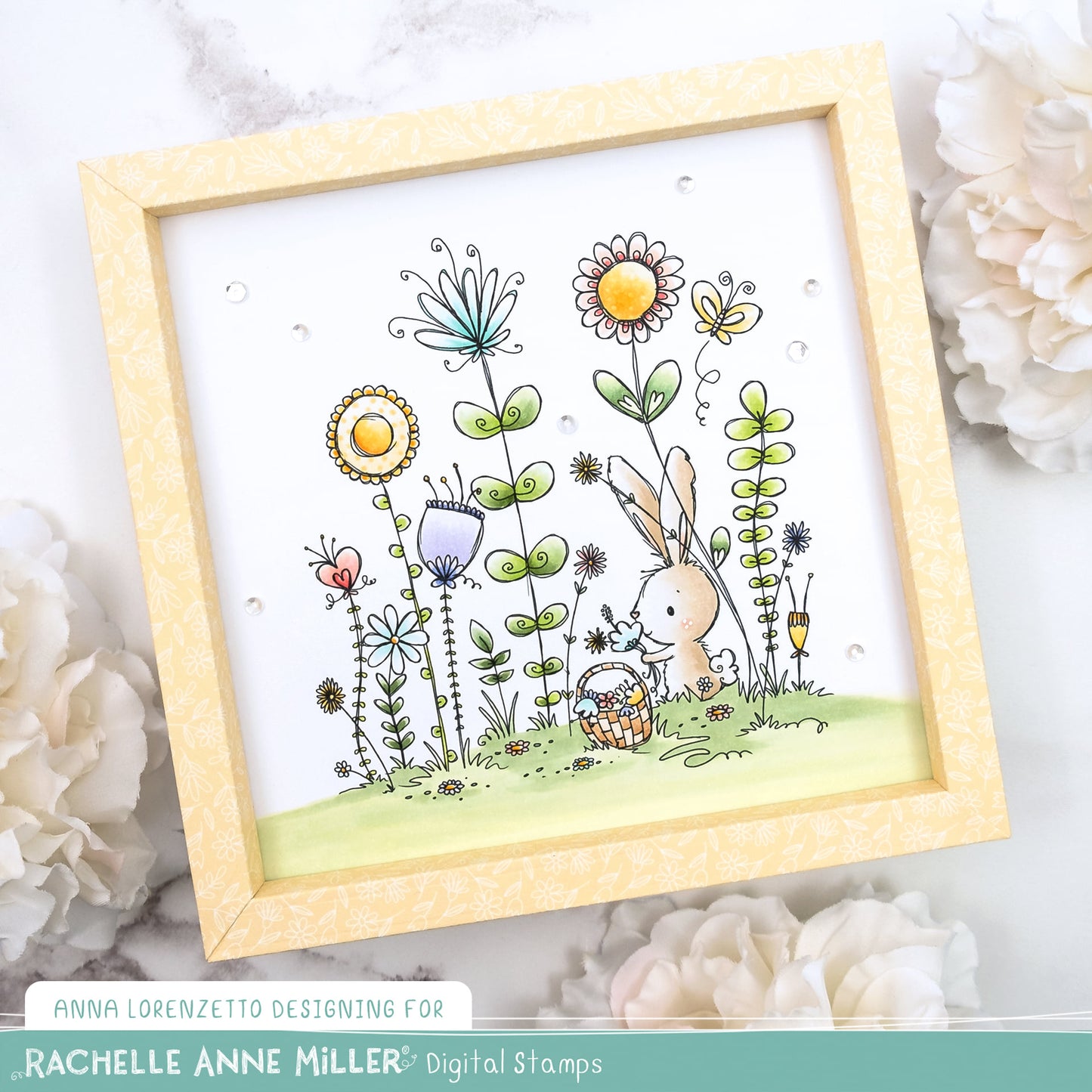 'Bunny Garden' Digital Stamp