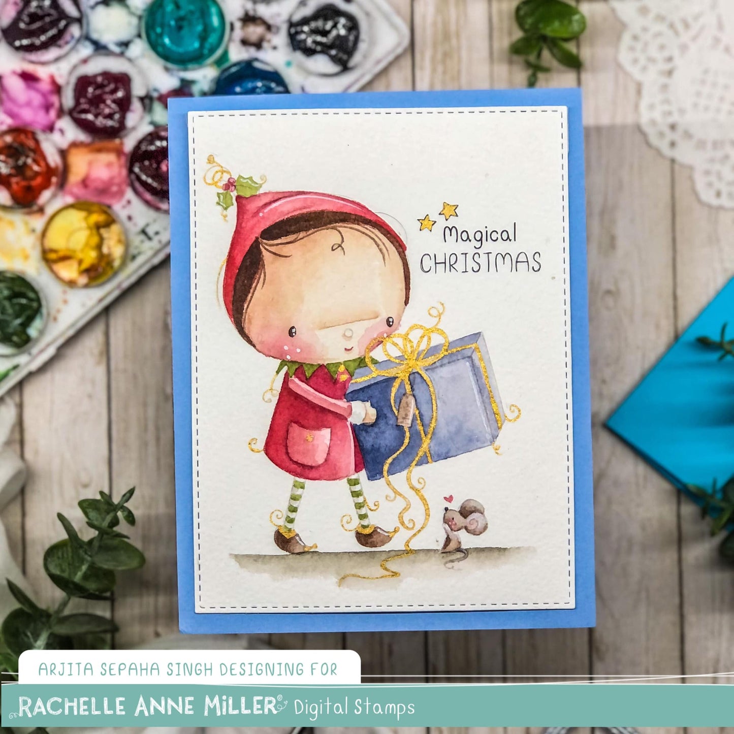 'Little Elf' Digital Stamp