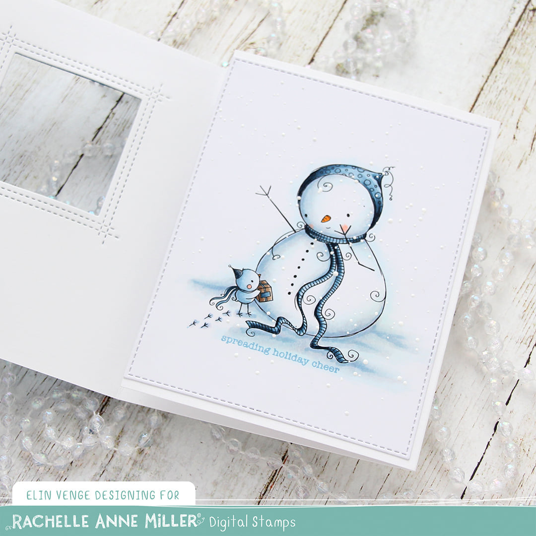 'Snowman's Gift' Digital Stamp
