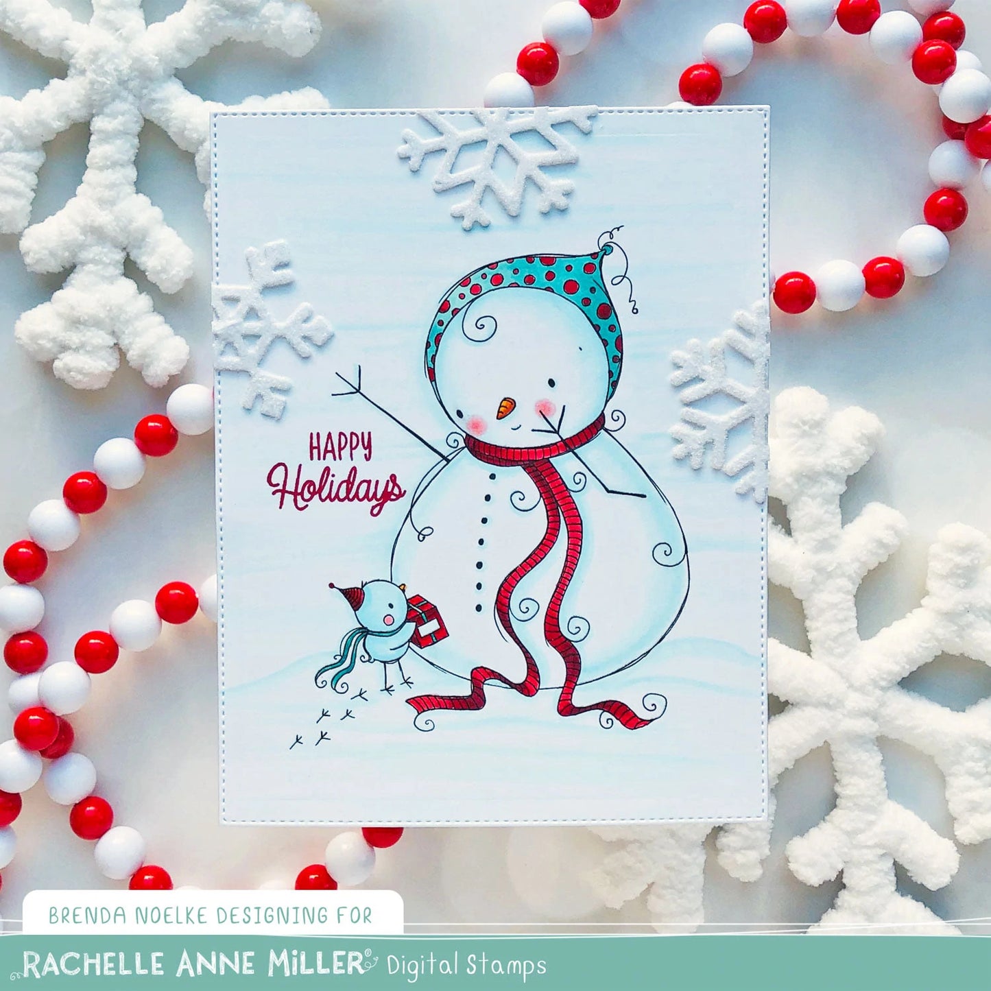 'Holiday Friends' Digital Stamp Set