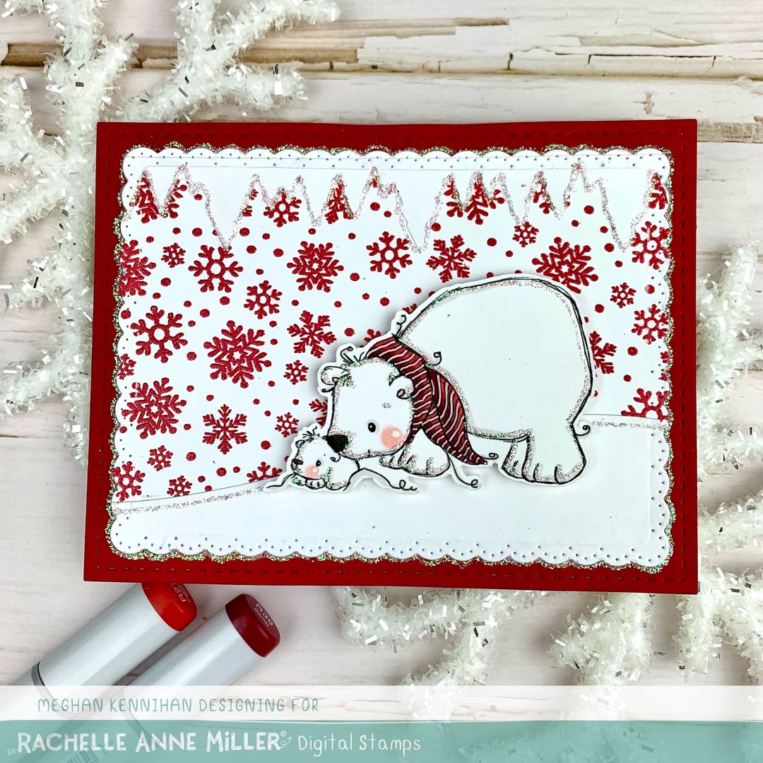 'Polar Bears' Digital Stamp