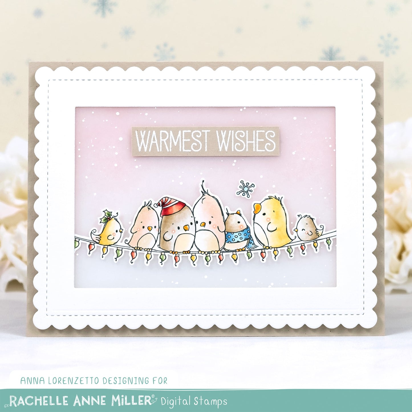 'Holiday Birds' Digital Stamp