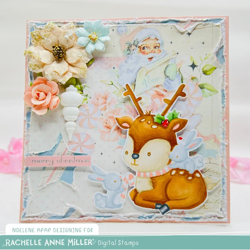 'Sweet Reindeer' Digital Stamp