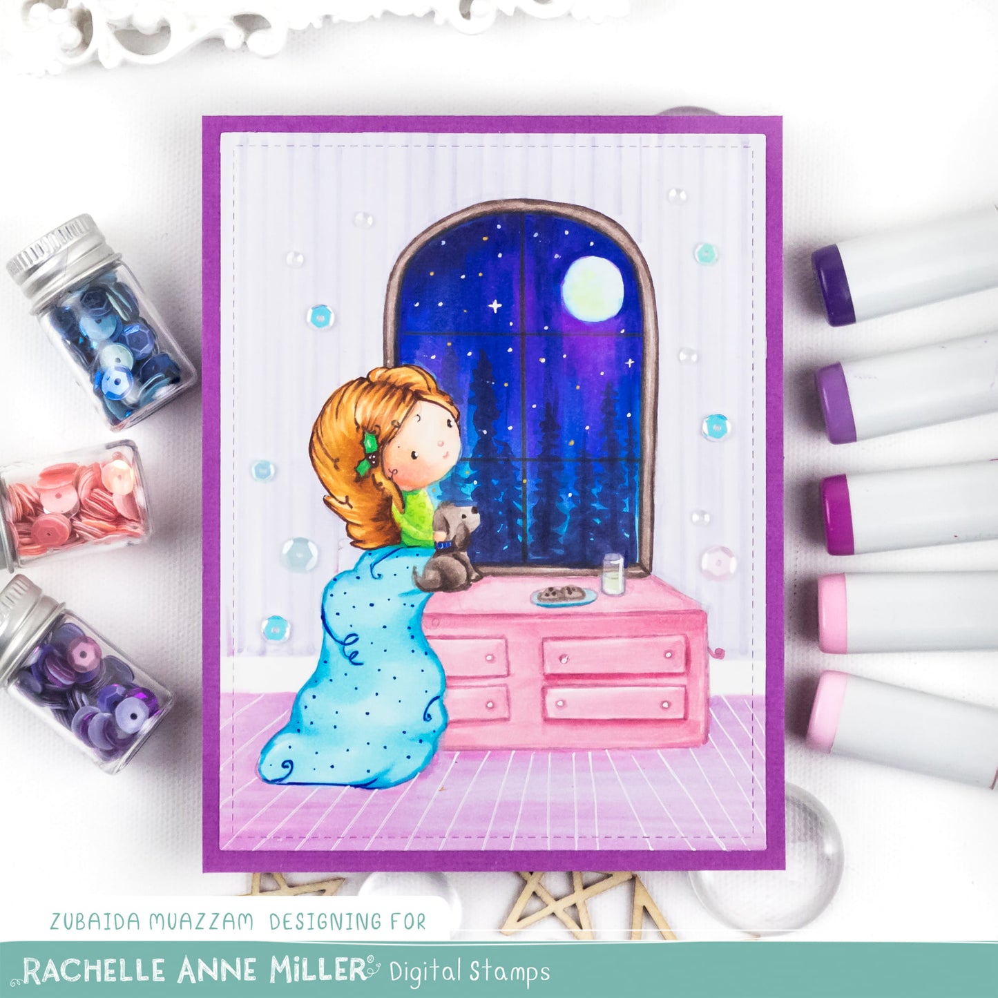 'Outside my Window' Digital Stamp