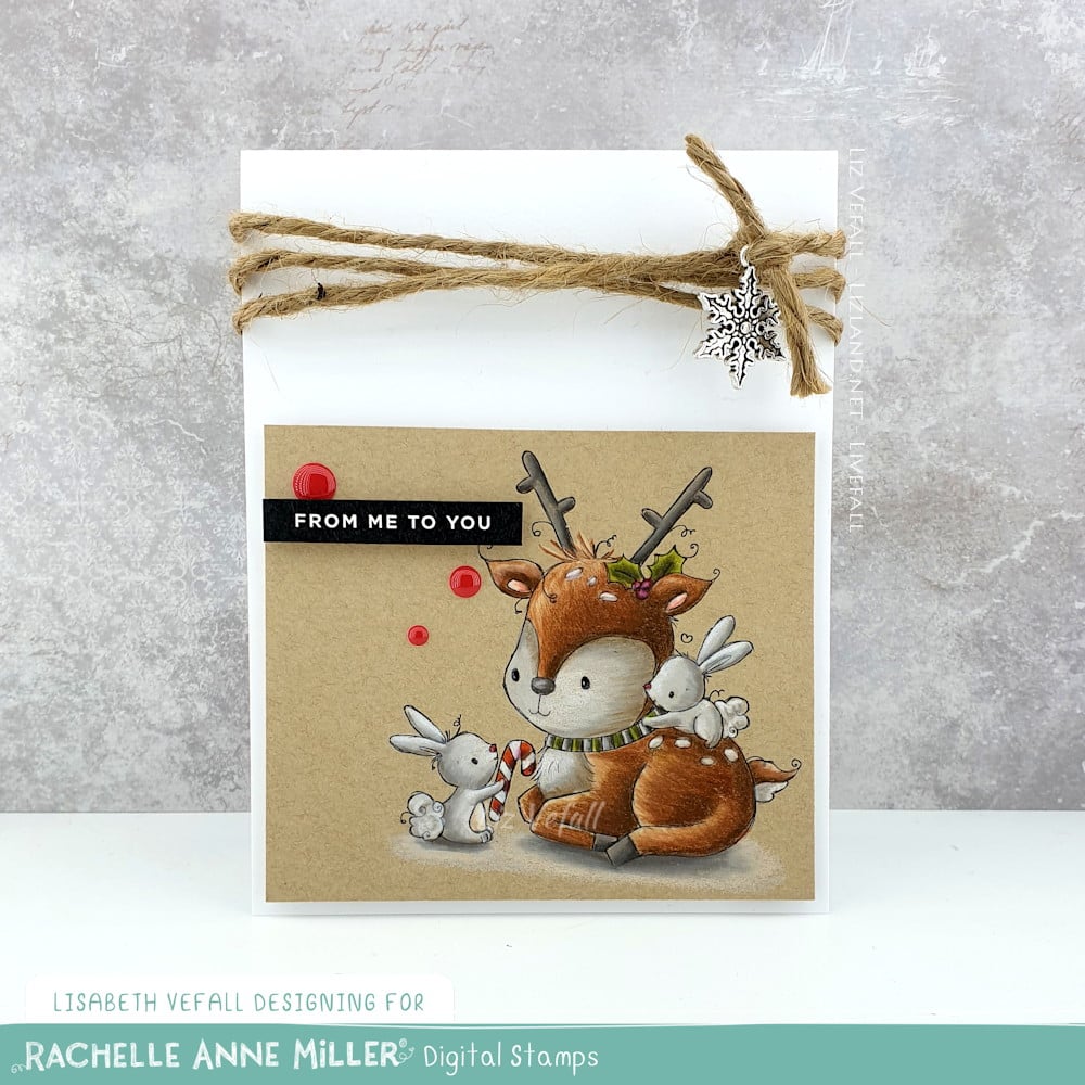 'Sweet Reindeer' Digital Stamp