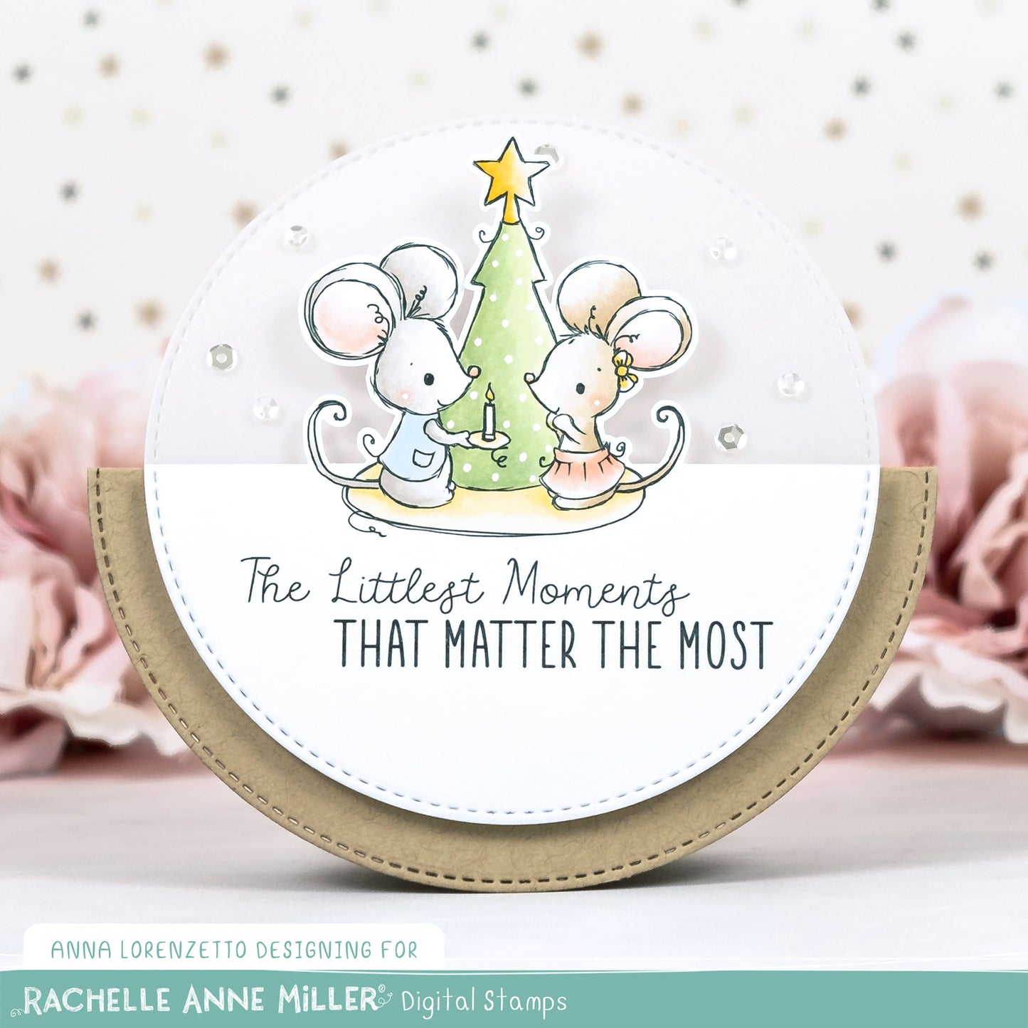 'Christmas Mice' Digital Stamp