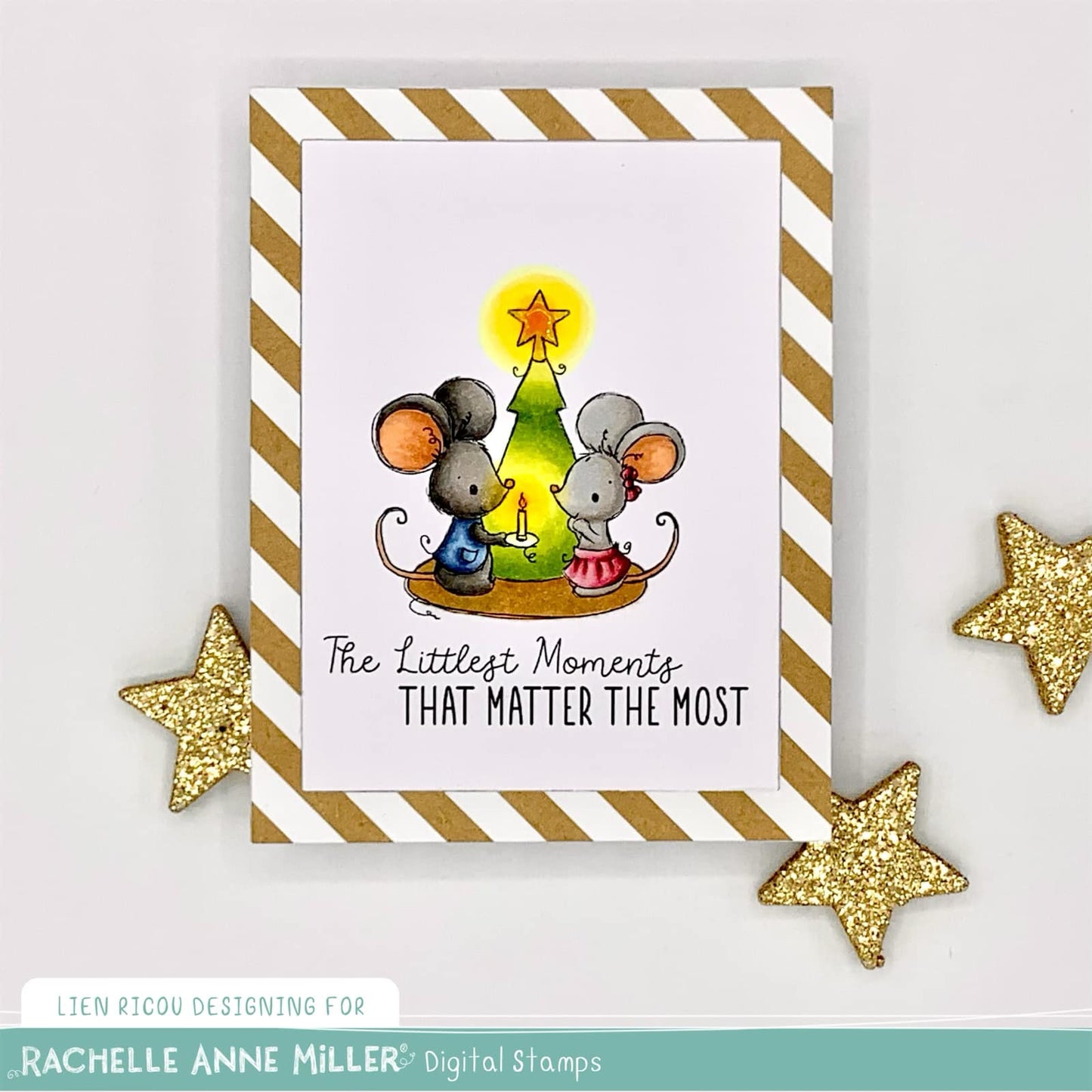 'Christmas Mice' Digital Stamp