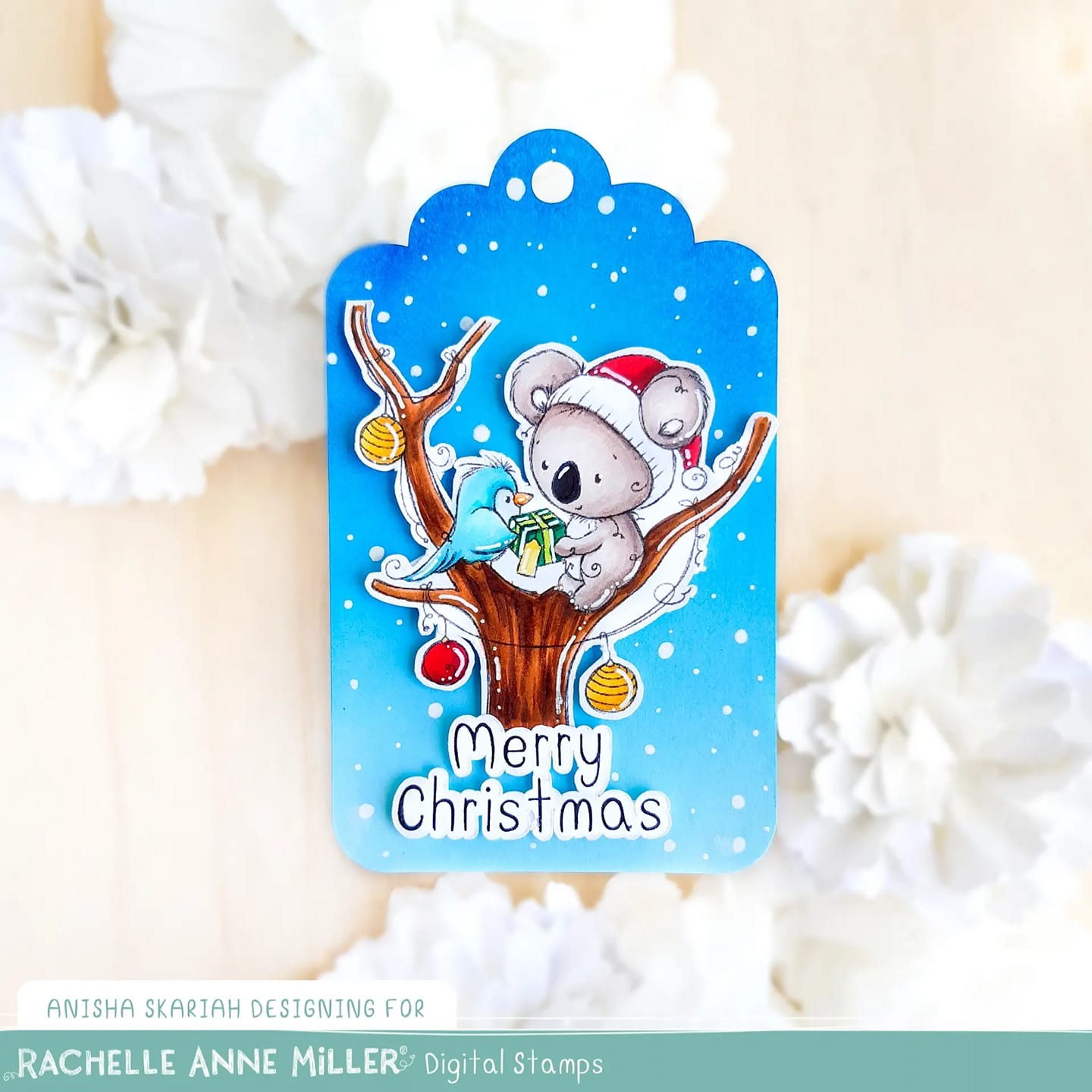 'Kookaburra & Koala Christmas' Digital Stamp