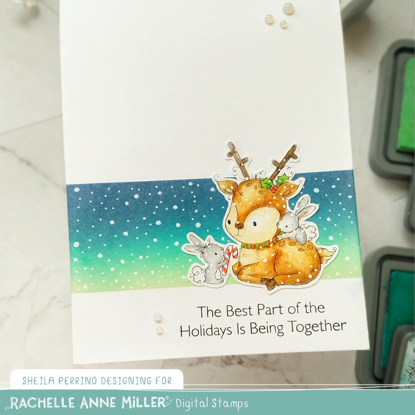 'Sweet Reindeer' Digital Stamp