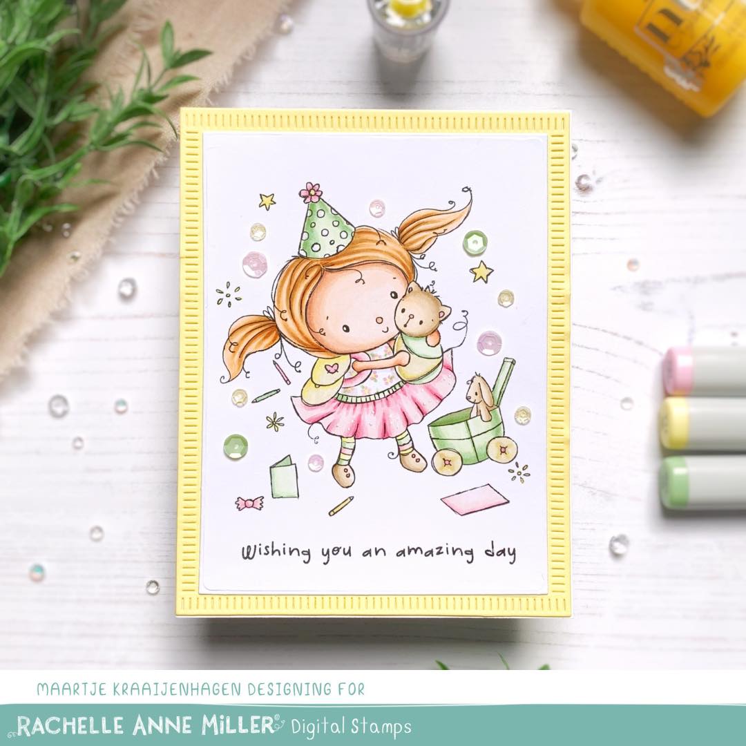 'Party Girl' Digital Stamp