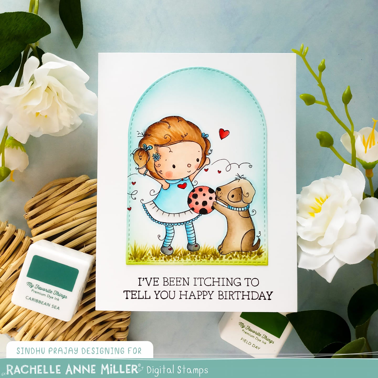 'Puppy Girl' Digital Stamp