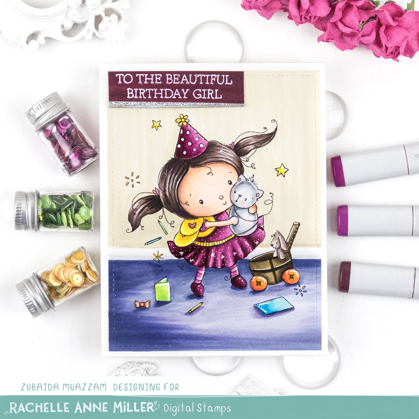 'Party Girl' Digital Stamp
